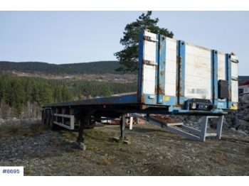  Narko 3 axle trailer. Good with stake holes. - Platvorm/ Madelpoolhaagis