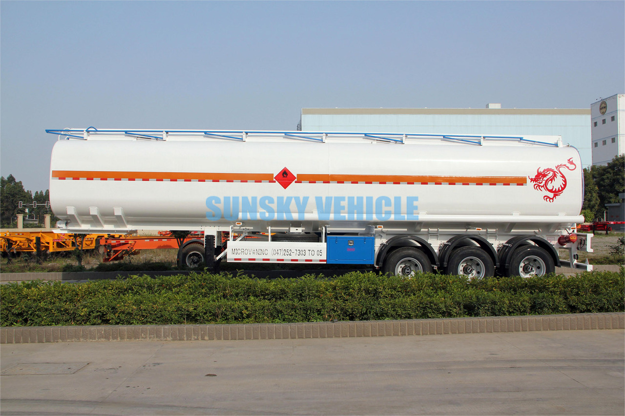 Uus Tsistern poolhaagis transporditavad ained kütust SUNSKY 3 Axle Fuel Tanker Trailer: pilt 15