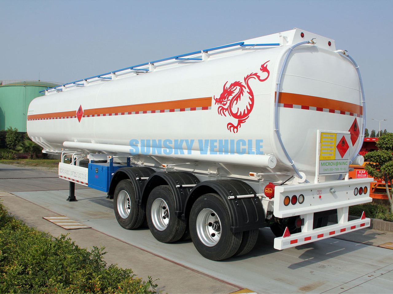 Uus Tsistern poolhaagis transporditavad ained kütust SUNSKY 3 Axle Fuel Tanker Trailer: pilt 17