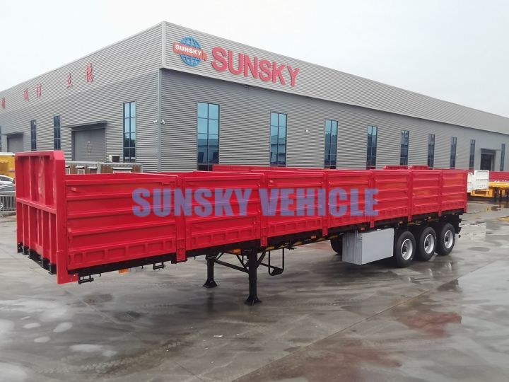 Uus Platvorm/ Madelpoolhaagis transporditavad ained lahtine mass SUNSKY 40FT drop side wall semi trailer: pilt 8