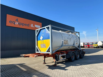 LAG 20FT/30FT CHASSIS, ADR (EXII, EXIII, FL, AT) + 20FT ISO Tankcontainer 23.970L/1-comp - Tsistern poolhaagis