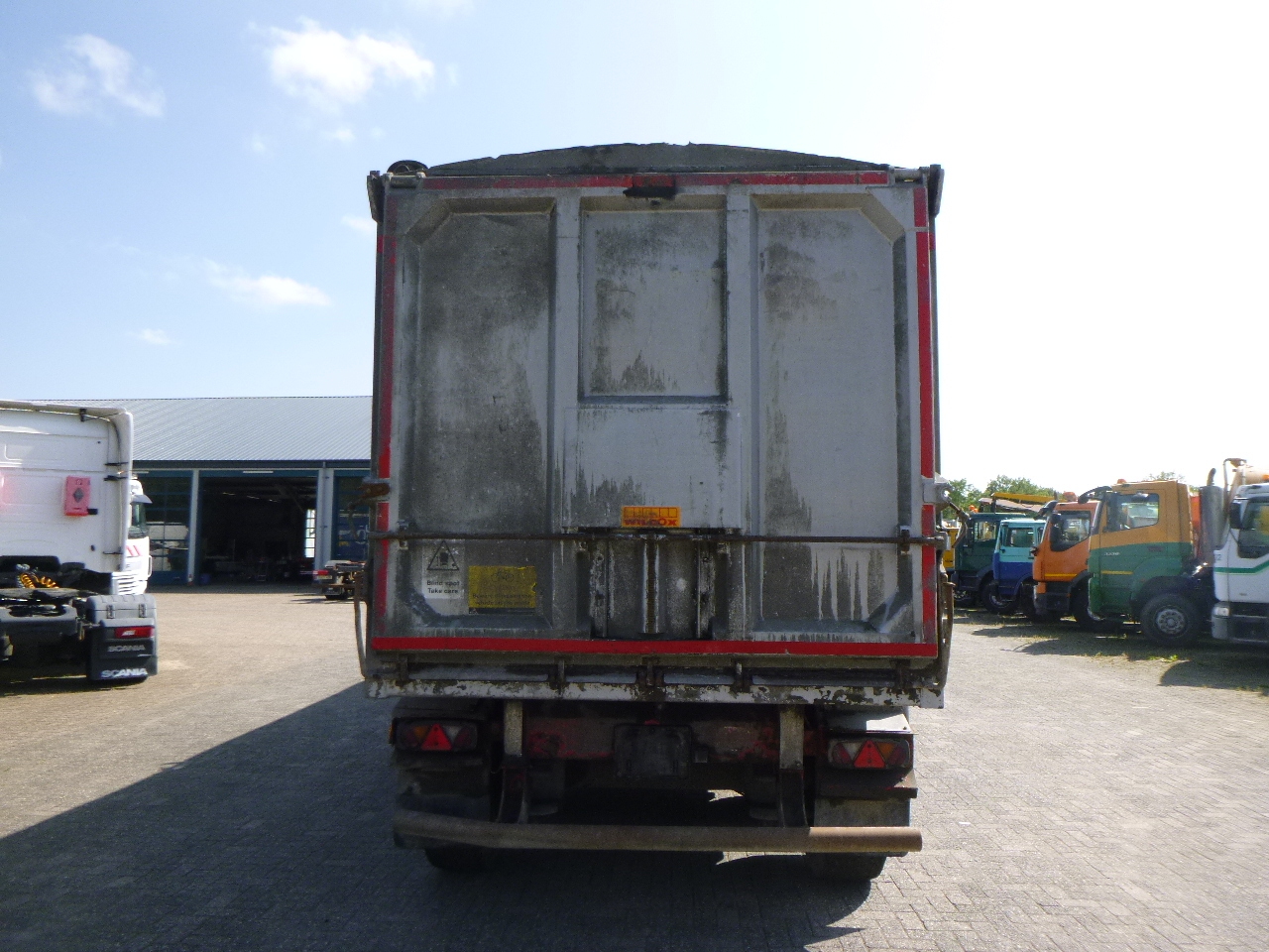 Kallur-poolhaagis Wilcox Tipper trailer alu 55 m3 + tarpaulin: pilt 6