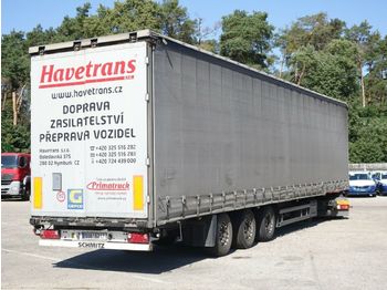 Külgkardinaga poolhaagis Schmitz Cargobull SCS 24/L Lowdeck, Liftachse