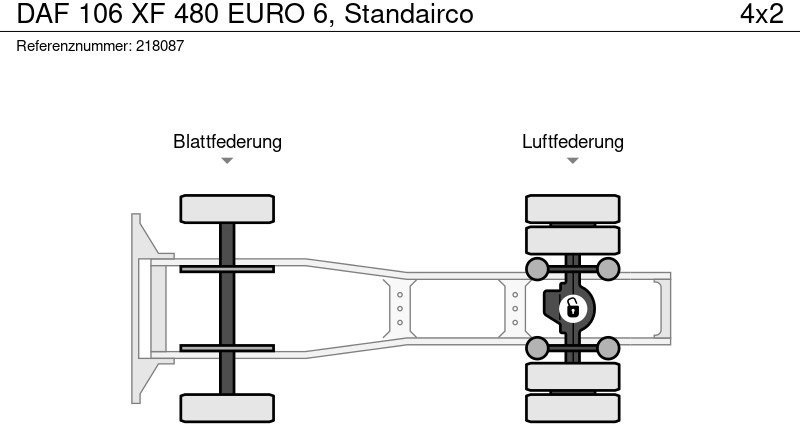 Sadulveok DAF 106 XF 480 EURO 6, Standairco: pilt 12