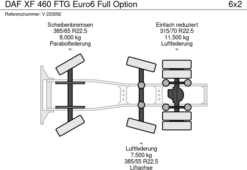 Sadulveok DAF XF 460 FTG Euro6 Full Option: pilt 15
