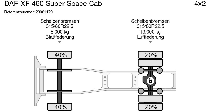 Sadulveok DAF XF 460 Super Space Cab: pilt 13