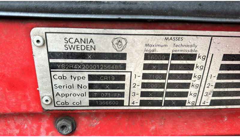 Sadulveok Scania 124 - 400 (MANUAL PUMP & MANUAL GEARBOX): pilt 14