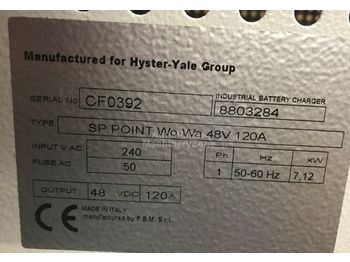 Uus Elektrisüsteem - Kahveltõstuk Hyster Charger 48V single phase 120A: pilt 1
