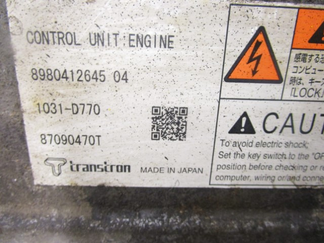 Mootori juhtimisseade - Veoauto ISUZU N75 (4HK1) ENGINE ECU 8980412645: pilt 2