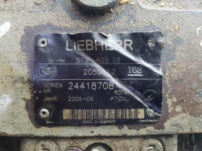 Hüdraulika Liebherr 512140508-Rexroth R902059912-A4VG125-Drive pump: pilt 4