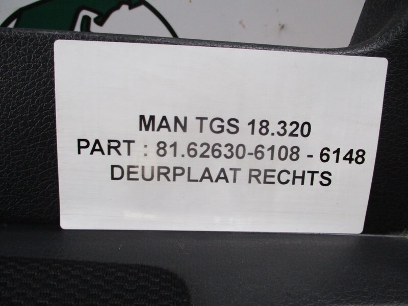 Kabiin ja interjöör - Veoauto MAN 81.62630-6108 DEUR PLAAT TGS: pilt 2