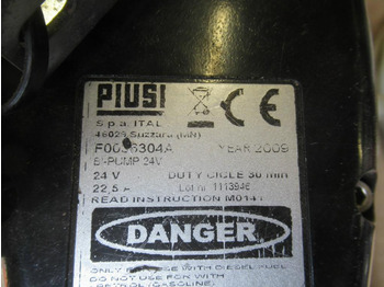 Kütusepump - Ehitusmasinad Piusi F0036304A -: pilt 3