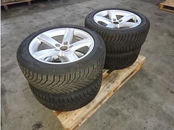  Bridgestone / Continental  225/50R17 Winter Tyres (4 of) Audi Alloy Rims - Rehv