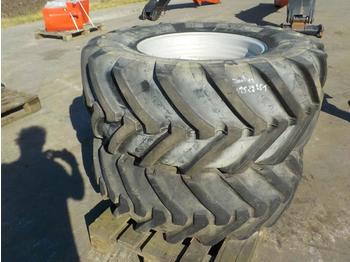  Various Tyres and Rims to suit Manitou Telehandler (2 of) - Rehv