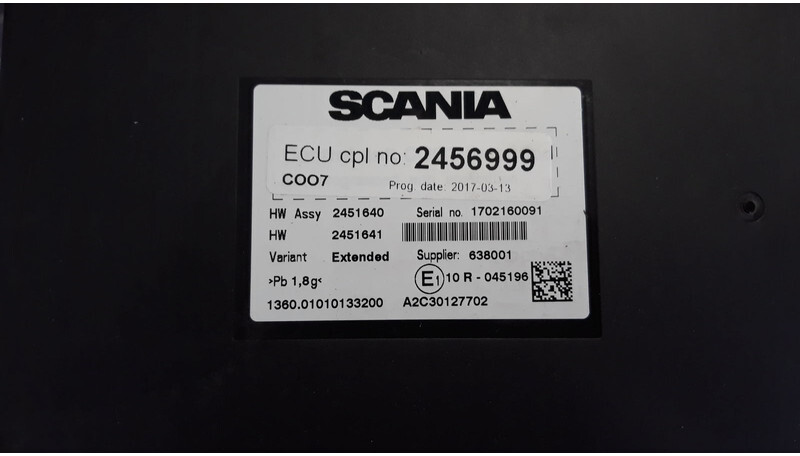 Varuosa - Veoauto Scania ECU DC1305 COO7 ignition with key: pilt 3