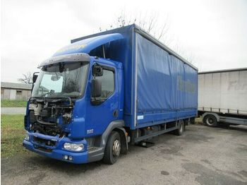 Furgoon DAF 45LF220 Gardine mit Bordwand + LBW, Motorschaden