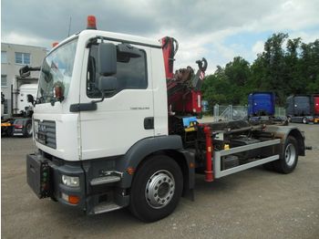 Konkstõstukiga veoauto MAN TGM 18.240 BB, ABROLLKIPPER MIT KRAN