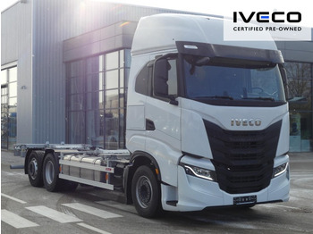 IVECO S-Way AS260S49Y/FP CM - Konteinerveduk/ Tõstukiga veoauto