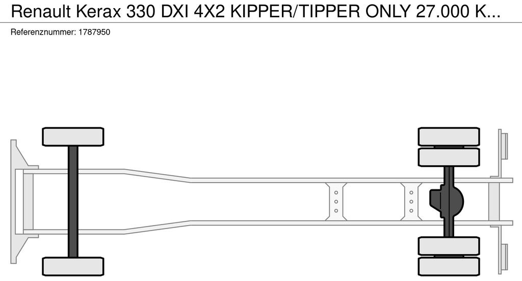 Kallurauto Renault Kerax 330 DXI 4X2 KIPPER/TIPPER ONLY 27.000 KM !: pilt 9