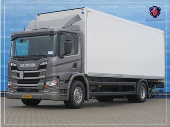 Kasti veoauto Scania P220 B4X2NA | CLOSED BOX SCHMITZ | 760 x 247 X 250 (245) | 2000KG TAILGATE DHOLLANDIA |: pilt 1