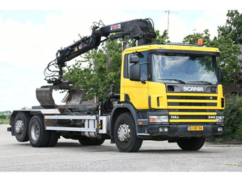 Veoauto - kaablisüsteem, Kraanaga veoauto Scania R114-340 6x2 !!KRAAN/CONTAINER/KABEL!!MANUELL!!: pilt 2