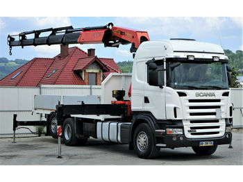 Madelveok/ Platvormveok Scania R420 *Pritsche 6,30 m + KRAN*Top Zustand!: pilt 1