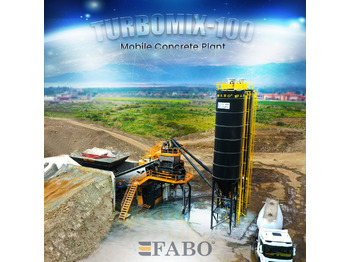 FABO TURBOMIX-100 Mobile Concrete Batching Plant [ Copy ] - Betoonitehas: pilt 1