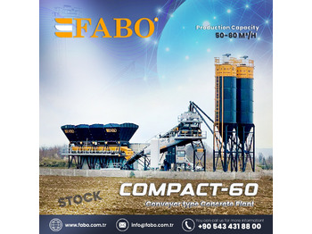 FABO COMPACT-60 CONCRETE PLANT | CONVEYOR TYPE - Betoonitehas: pilt 1