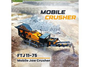 FABO FTJ 11-75 MOBILE JAW CRUSHER 150-300 TPH | AVAILABLE IN STOCK - Mobiilne purusti: pilt 1