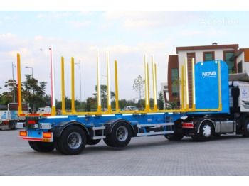  New - Timber Transport Semi Trailer Customize - 2023 - Domex - Metsaveo poolhaagis: pilt 1