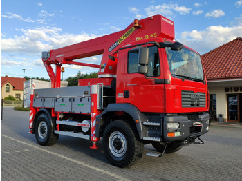 Veoautolt tõusev platvorm MAN TGM 18.280 4x4 Zwyżka Bison Palfinger TKA 28 Podnośnik Koszowy: pilt 2