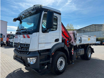 Kallurauto, Kraanaga veoauto Mercedes-Benz AROCS 1832 4x2 Euro 6 Kipper Kran FASSI F120FB: pilt 2