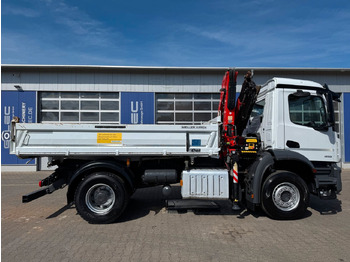 Kallurauto, Kraanaga veoauto Mercedes-Benz AROCS 1832 4x2 Euro 6 Kipper Kran FASSI F120FB: pilt 3
