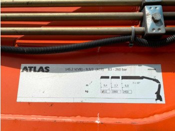 Kraanaga veoauto, Madelveok/ Platvormveok Mercedes-Benz Arocs 2545 L/6x2/4 Arocs 2545 L/6x2/4, Atlas Kran, 145.2-A19 VB, 9,4m-1.51 to, Lenkachse, entlastbar, Retarder, Klima,: pilt 3