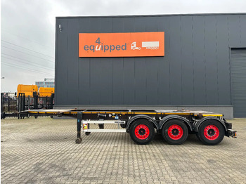 Konteinerveduk/ Tõstukiga poolhaagis Burg 20FT ADR (EX/II, EX/III, FL, AT) Chassis, Empty weight : 3.690kg, SAF INTRADISC, 2x Liftaxle, NL-chassis: pilt 2