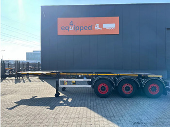 Konteinerveduk/ Tõstukiga poolhaagis Burg 20FT ADR (EX/II, EX/III, FL, AT), empty weight: 3.690kg, SAF INTRADISC, 2x liftaxle, ALCOA, NL-Chassis, APK/ADR: 07-2025: pilt 2