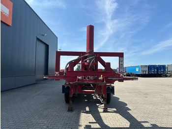 Konteinerveduk/ Tõstukiga poolhaagis Van Hool 3 AXLE 20FT TIPPING-CHASSIS, BPW + disc, liftaxle, steering axle, BROKEN HYVA-CYLINDER: pilt 5