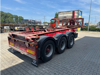 Konteinerveduk/ Tõstukiga poolhaagis Van Hool 3 AXLE 20FT TIPPING-CHASSIS, BPW + disc, liftaxle, steering axle, BROKEN HYVA-CYLINDER: pilt 4
