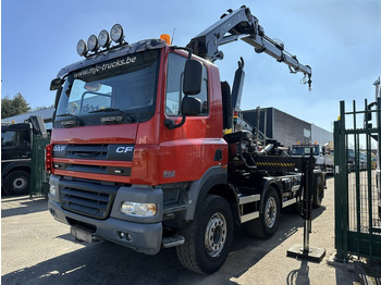 Konkstõstukiga veoauto, Kraanaga veoauto DAF CF 85.410 8x4 HOOKLIFT + CRANE HIAB 244 EP-3 HIDUO - Radio - Rotator - RETARDER - EURO 4 - BIG AXLES HUB REDUCTION: pilt 5