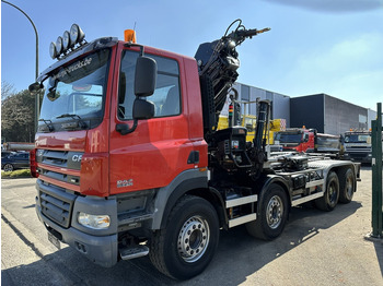 Konkstõstukiga veoauto, Kraanaga veoauto DAF CF 85.410 8x4 HOOKLIFT + CRANE HIAB 244 EP-3 HIDUO - Radio - Rotator - RETARDER - EURO 4 - BIG AXLES HUB REDUCTION: pilt 4
