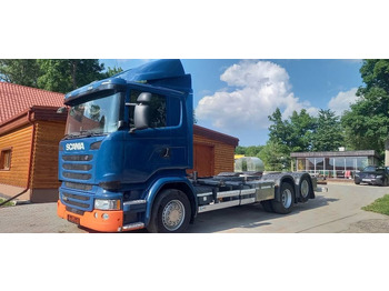 Konteinerveduk/ Tõstukiga veoauto SCANIA R 490