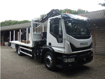 Kraanaga veoauto Iveco EuroCargo 140 250 / 6 cilinder / Manual / Bladgeveerd / Hiab X-HIDUO 158 / Radiografisch / Drilling / Winch: pilt 2