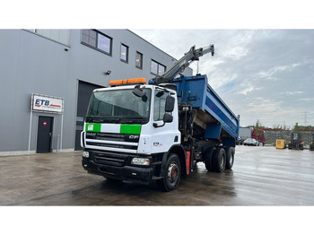Kallurauto, Kraanaga veoauto DAF 75 CF 310 (STEEL SUSPENSION / HIAB CRANE / MANUAL GEARBOX / 6X4): pilt 1