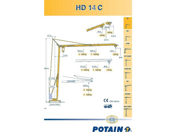 Isepaigalduv kraana Potain HD 14 C: pilt 3