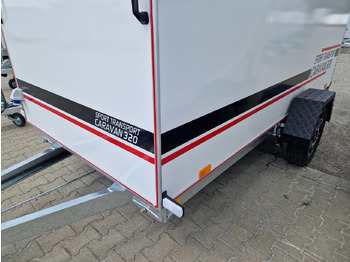 Haagissuvila Koffer Camp TFS ST 320.01 320x150x180cm Premium Rampe Seitentür Fenster Bett 1300kg 100km/H: pilt 3