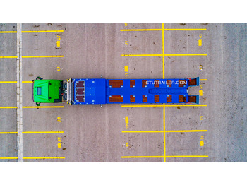 Uus Madal platvormpoolhaagis STU 5 Axle Hydraulic Steering Extendable Low Laoder: pilt 3 Uus Madal platvormpoolhaagis STU 5 Axle Hydraulic Steering Extendable Low Laoder: pilt 3