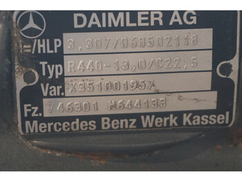 Tagatelg - Veoauto Mercedes-Benz R440-13A/C22.5 43/13 I=3.307: pilt 4 Tagatelg - Veoauto Mercedes-Benz R440-13A/C22.5 43/13 I=3.307: pilt 4
