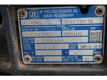 Käigukast - Veoauto ZF 12AS2131DD+INT3  81.32004-6369: pilt 5