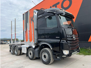 Metsaveok, Kraanaga veoauto transporditavad ained puit Mercedes-Benz Arocs 3263 8x4 FULL STEEL: pilt 4