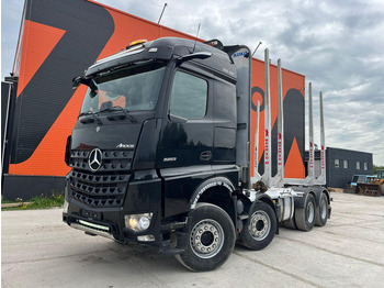Metsaveok, Kraanaga veoauto transporditavad ained puit Mercedes-Benz Arocs 3263 8x4 FULL STEEL: pilt 2